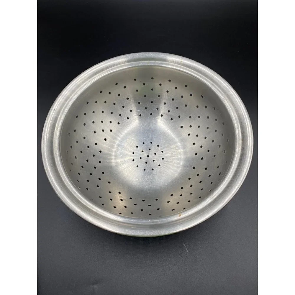 Vtg EKCO Flint Stainless Steel Colander Strainer10.5